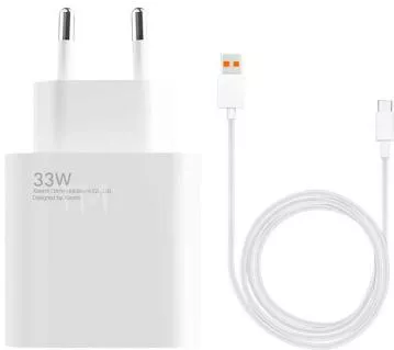 Φορτιστής Xiaomi με Θύρα USB-A & Καλώδιο USB-C 33W BHR6039EU Λευκό