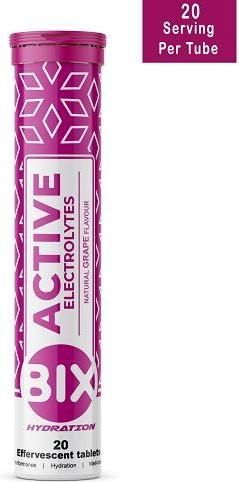 Bix Active Electrolytes με Γεύση Grape 20 αναβράζοντα δισκία