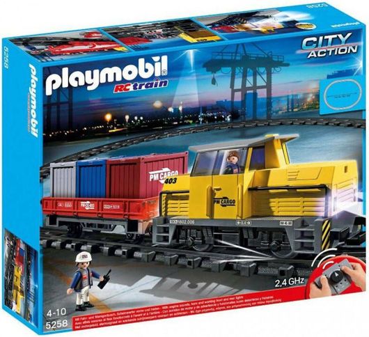 Playmobil City Action Εμπορευματοφόρο Τρένο RC Με Φώτα Και Ήχους. για 4-10 ετών