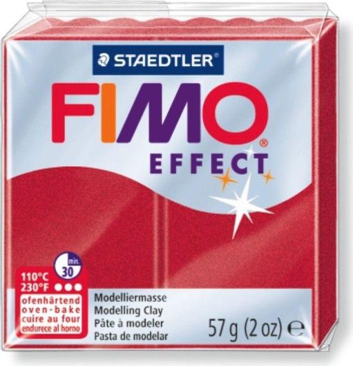 Πηλος Staedtler Fimo Effect 56gr Metallic Ruby Red 