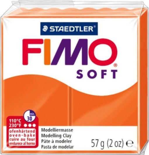 Πηλος Staedtler Fimo Soft 56gr Tangerine 