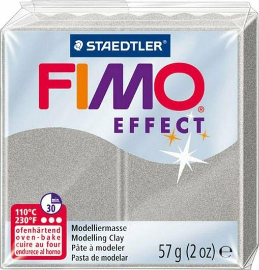 Πηλος Staedtler Fimo Effect 57gr Pearl Silver 