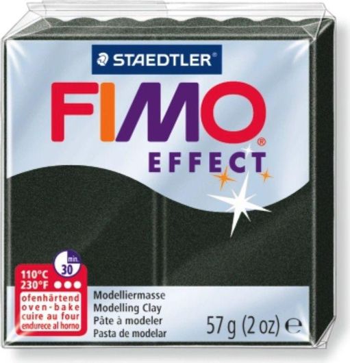 Πηλος Staedtler Fimo Effect 56gr Pearl Black 