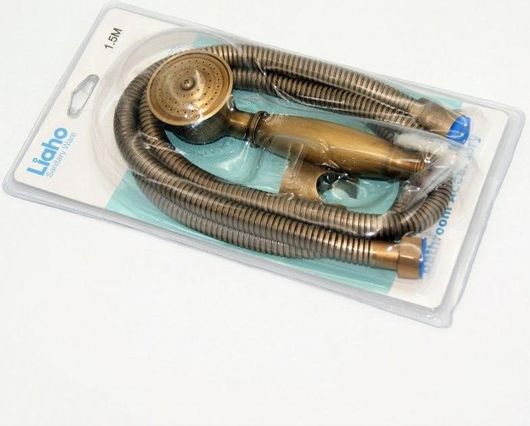 Σετ Τηλέφωνο Μπανιου Με Σπιράλ Μπρονζέ Sky21m-14