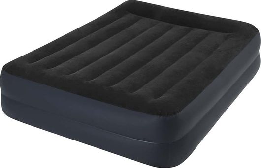 Φουσκωτό Στρώμα Ύπνου Intex Υπέρδιπλο με Ενσωματωμένη Ηλεκτρική Τρόμπα Pillow Rest Raised 203x152x42cm Bed