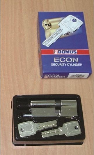 Αφαλός Domus Econ 21065K για Τοποθέτηση σε Κλειδαριά Ασημί