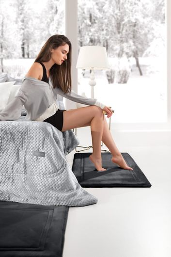 Σετ Χαλιά Κρεβατοκάμαρας Guy Laroche Softy Μοντέρνα 3τμχ Μαύρο