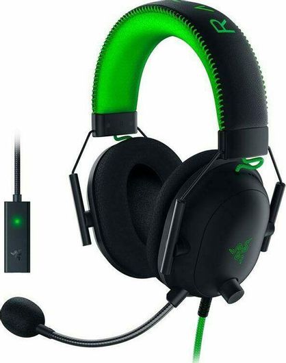 Razer BlackShark V2 Special Edition Over Ear Gaming Headset με σύνδεση 3.5mm/USB Πράσινο