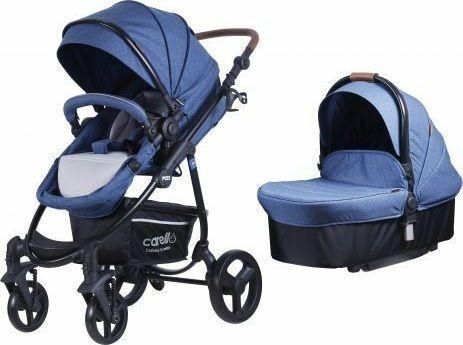 Πολυκαρότσι Carello M22 2 in 1 Jeans Από Νεογέννητο Μπλε