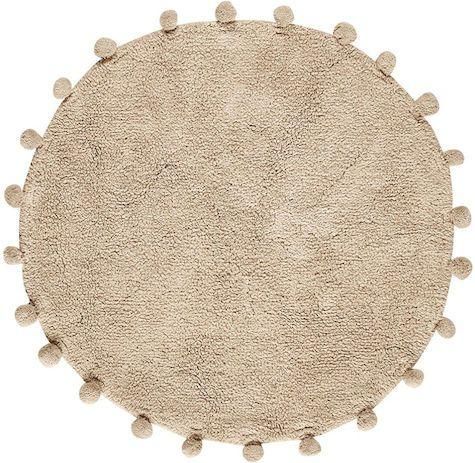 Πατάκι Μπάνιου Kentia Fontana 26 Βαμβακερό Στρογγυλό 60x60cm Μπεζ