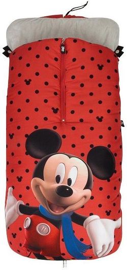 Ποδόσακος Καροτσιού Universal Interbaby Mickey Κόκκινο
