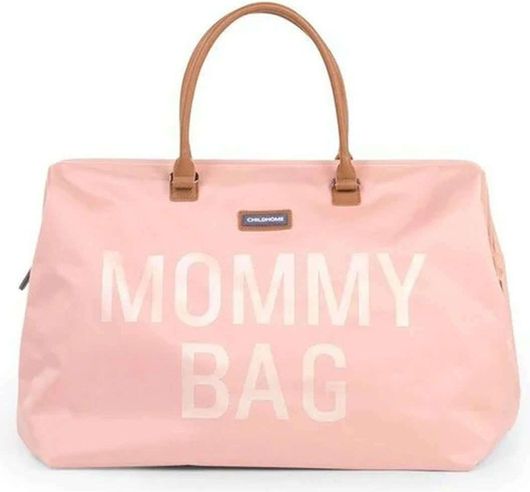  Τσάντα - Αλλαξιέρα Childhome Mommy Bag Ώμου/Χειρός Μεγάλο με Στρωματάκι Ροζ