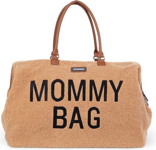 Τσάντα - Αλλαξιέρα Childhome Mommy Bag Ώμου/Χειρός με Στρωματάκι Teddy Beige