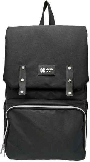 Τσάντα - Αλλαξιέρα Kikka Boo Πλάτης Caira με Στρωματάκι Μαύρο