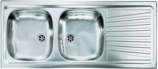 Νεροχύτης Sanitec 11567 Ένθετος Inox 116x50cm