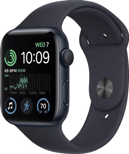 Apple Watch SE 2nd Gen GPS 44mm Aluminium Case & Sport Band Midnight 