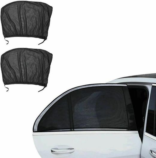 Πλαϊνά Σκίαστρα Αυτοκινήτου με Βέλκρο 2τμχ Μαύρο