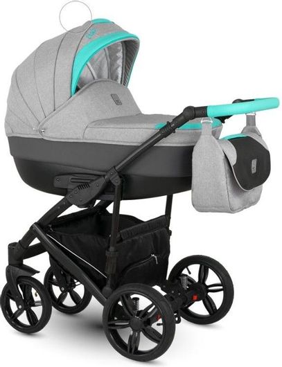 Πολυκαρότσι Camarelo Baleo 2 σε 1 για Νεογέννητα Ba3-1 62x111x94cm Γκρι