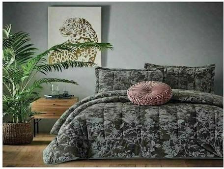 Σετ Μαξιλαροθήκες Γαρύφαλλο Elegant Oxford 50x70cm Γκρι