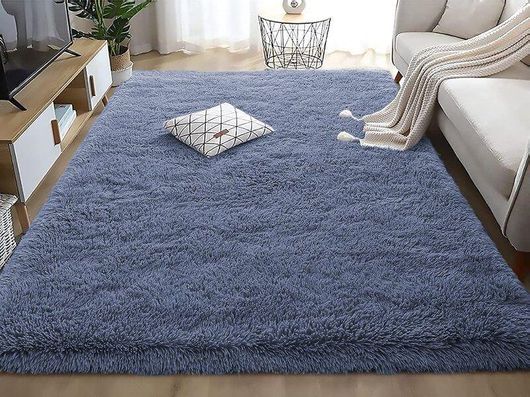 Χαλί Γαρύφαλλο 20101 Fluffie με Αντιολισθητικό Πάτο 200x290cm Μπλε