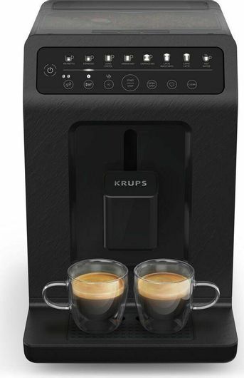Krups Evidence Eco-Design Αυτόματη Μηχανή Espresso 1450W Πίεσης 15bar με Μύλο Άλεσης Μαύρη