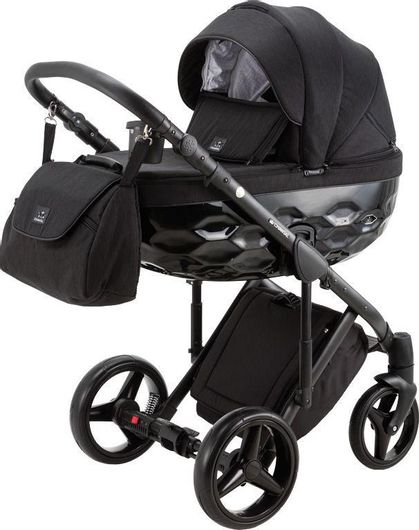 Πολυκαρότσι Μωρού Adamex Chantal C213 3σε1 για Νεογέννητα Μαύρο