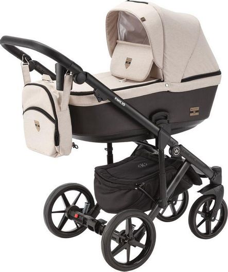 Πολυκαρότσι Μωρού Adamex Emilio 2σε1 για Νεογέννητα Μπεζ