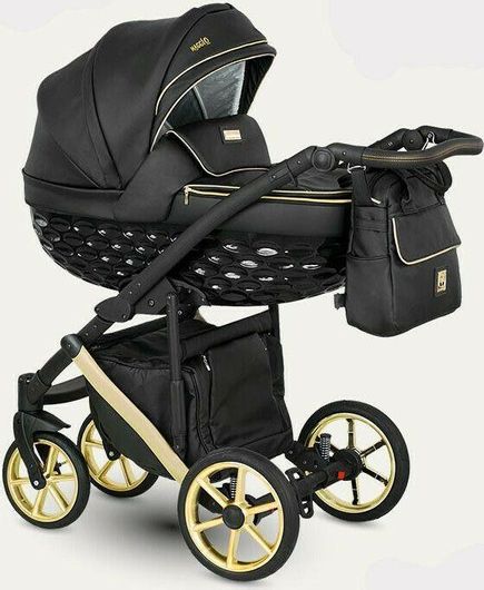 Πολυκαρότσι Μωρού Camarelo Maggio 2σε1 για Νεογέννητα Μαύρο