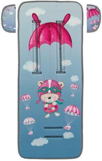 Κάλυμμα Καροτσιού Interbaby Paracaidista Αντιιδρωτικό 34x84cm Ροζ