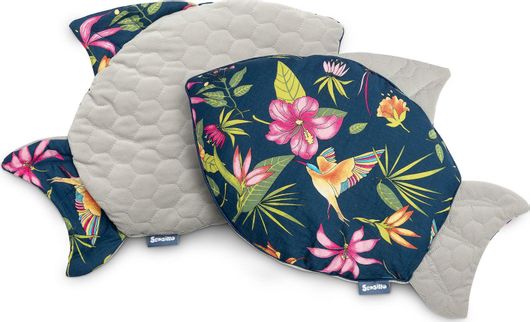 Μαξιλαράκι Καροτσιού Sensillo Fish Velvet Μπλε