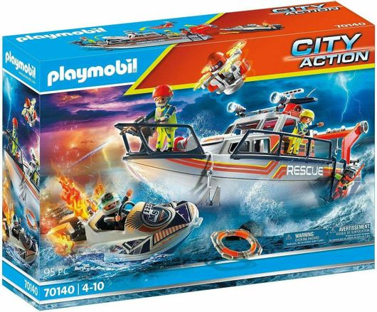 Playmobil City Action Fire Rescue with Personal Watercraft για 4-10 ετών