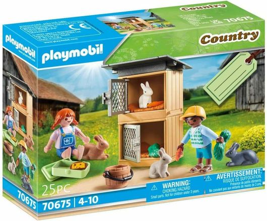 Playmobil Country Ταΐζοντας τα Κουνελάκια για 4-10 ετών