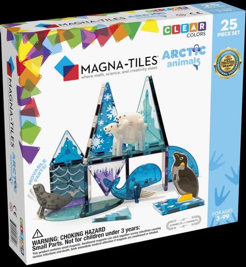 Μαγνητικό Παιχνίδι Magna-Tiles Clear Colors Arctic 25τμχ για 3+ Ετών