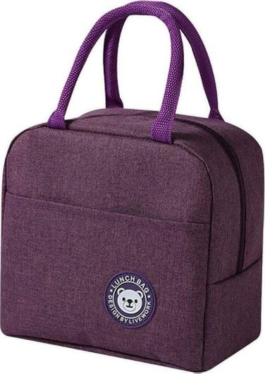 Ισοθερμική Τσάντα HUH-0011 7L Αδιάβροχη 23x13x21cm Μοβ