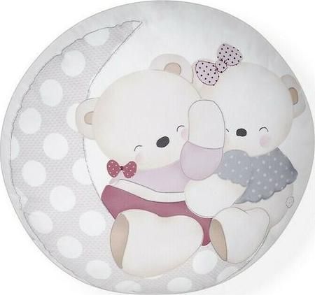 Διακοσμητικό Μαξιλάρι Κούνιας Interbaby Amorosos 45x45cm Ροζ