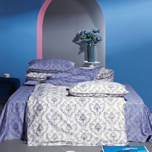 Σετ Μαξιλαροθήκες Kentia Antoinette 35 50x70cm 2τμχ Μπλε