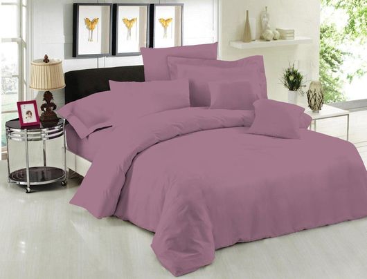 Σετ Μαξιλαροθήκες Le Blanc Μονόχρωμες 50x70cm 2τμχ Μοβ