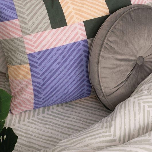 Σετ Μαξιλαροθήκες Palamaiki FL6163 52x72cm 2τμχ Πολύχρωμο