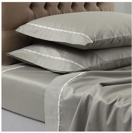 Σετ Μαξιλαροθήκες 19V69 Colori με Φάσα 50x70cm 2τμχ Γκρι