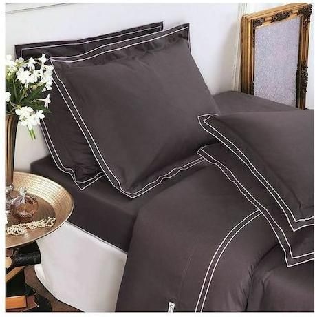 Σετ Μαξιλαροθήκες 19V69 Fino Oxford 50x70cm 2τμχ Γκρι