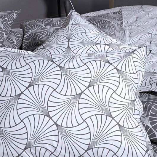 Σετ Μαξιλαροθήκες Kentia Daphne 24 Σχέδιο Πανωσέντονου 50x70cm 2τμχ Εκρού