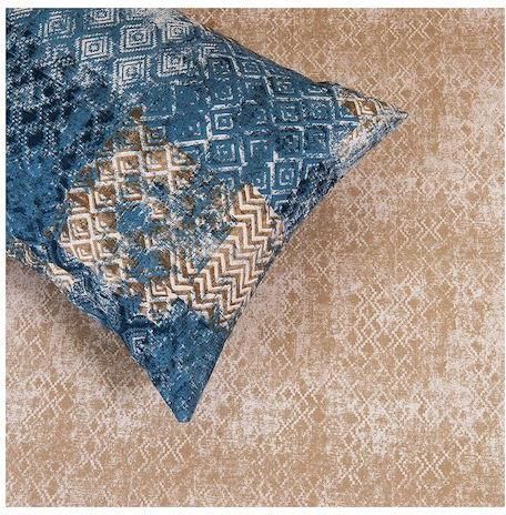 Σετ Μαξιλαροθήκες Melinen Yoko Σχέδιο Πανωσέντονου 50x70cm 2τμχ Μπλε