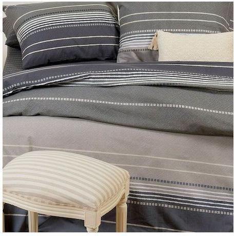 Σετ Μαξιλαροθήκες Melinen Lupe  50x70cm 2τμχ Γκρι