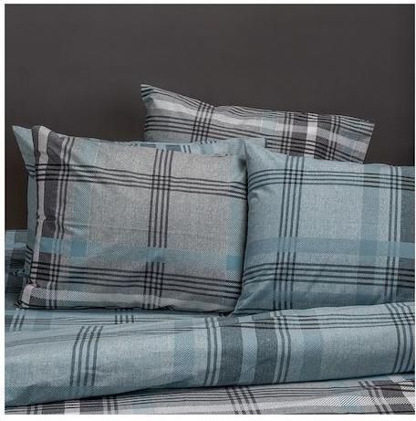 Σετ Μαξιλαροθήκες Melinen Smith  50x70cm 2τμχ Γαλάζιο