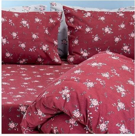 Σετ Μαξιλαροθήκες Melinen Ingrid Φανελένιες 50x70cm 2τμχ Μπορντό