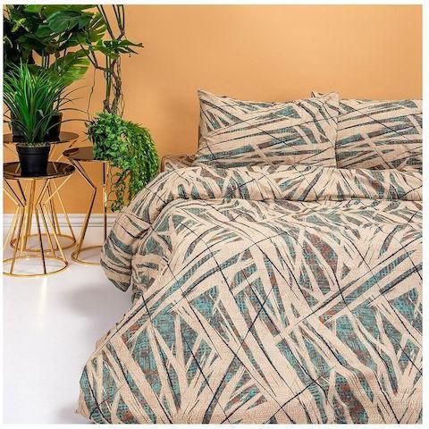 Σετ Μαξιλαροθήκες Melinen Shiva Φανελένιες 50x70cm 2τμχ Τιρκουάζ