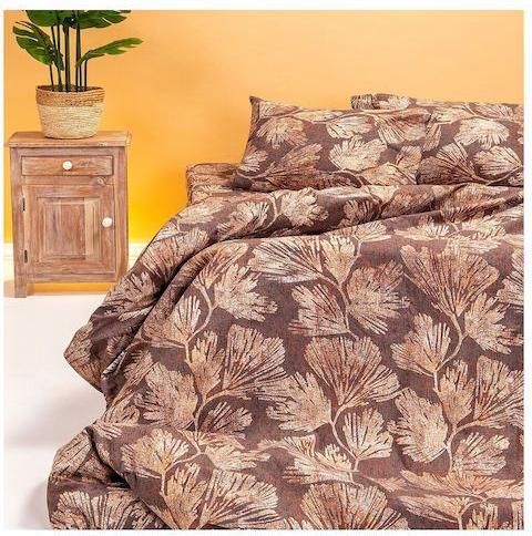 Σετ Μαξιλαροθήκες Melinen Uatha Φανελένιες 50x70cm 2τμχ Καφέ