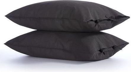 Σετ Μαξιλαροθήκες Nef-Nef Cotton-Linen 52x72cm 2τμχ Ανθρακί