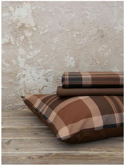 Σετ Μαξιλαροθήκες Nima Madum 52x72cm 2τμχ Καφέ