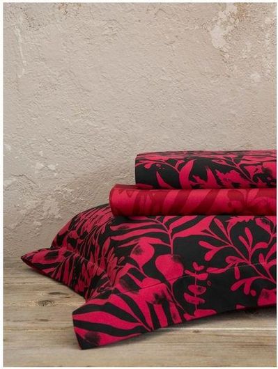 Σετ Μαξιλαροθήκες Nima Dusk Oxford 52x72+5cm 2τμχ Κόκκινο